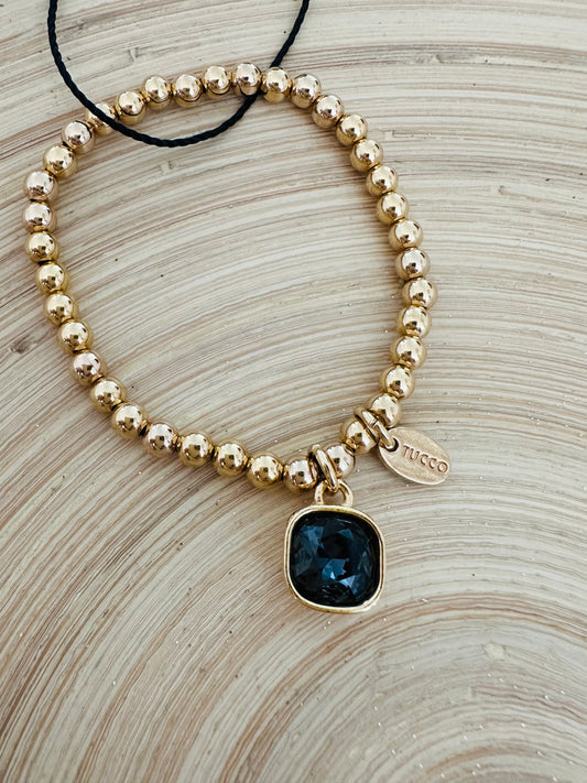 Camila Graphite Swarovski Bracelet by TUCCO