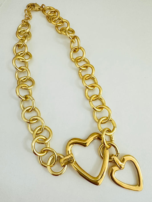 Coolskin Double Gold  Heart Necklace
