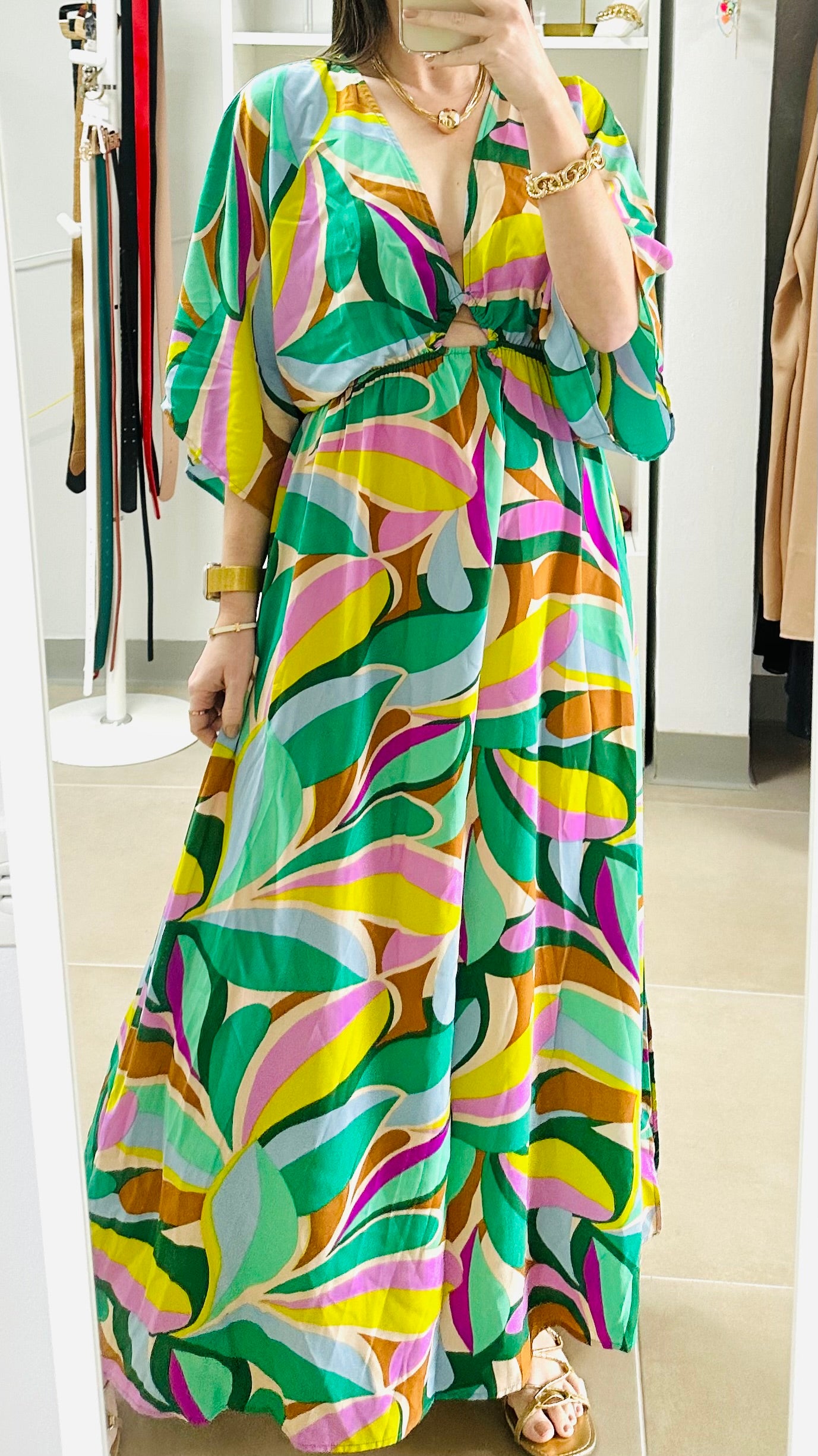 Tulum Kimono Maxi Dress
