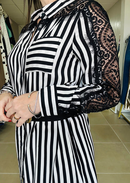 Stripe button down shirt