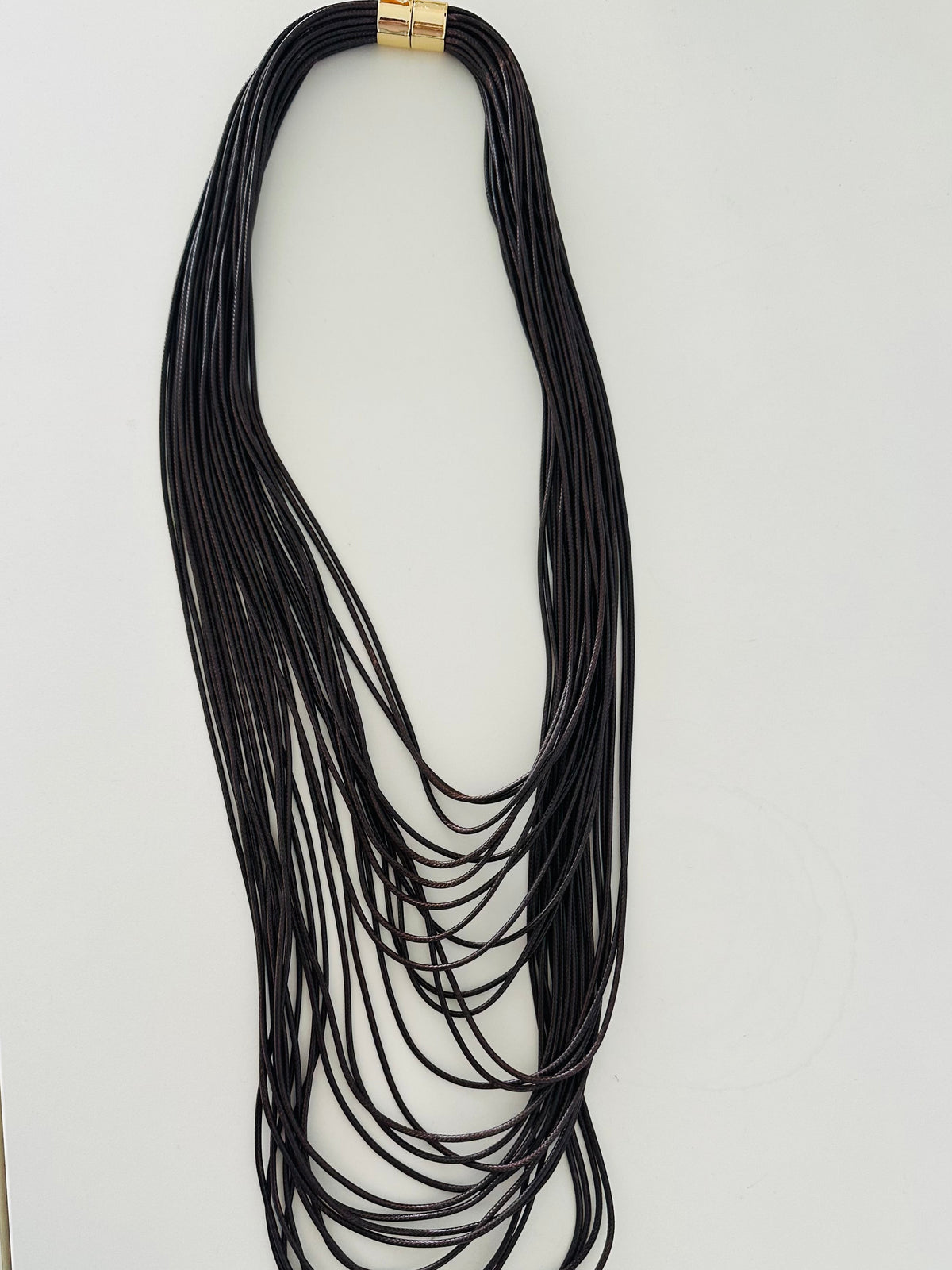 Long Multi Layers Cord Necklace