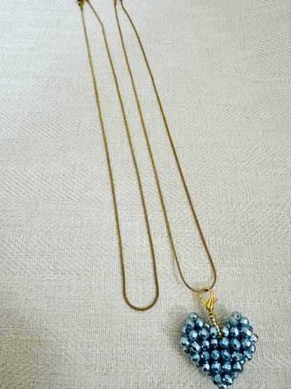 Fiammata- Metallic Beaded Long Necklace