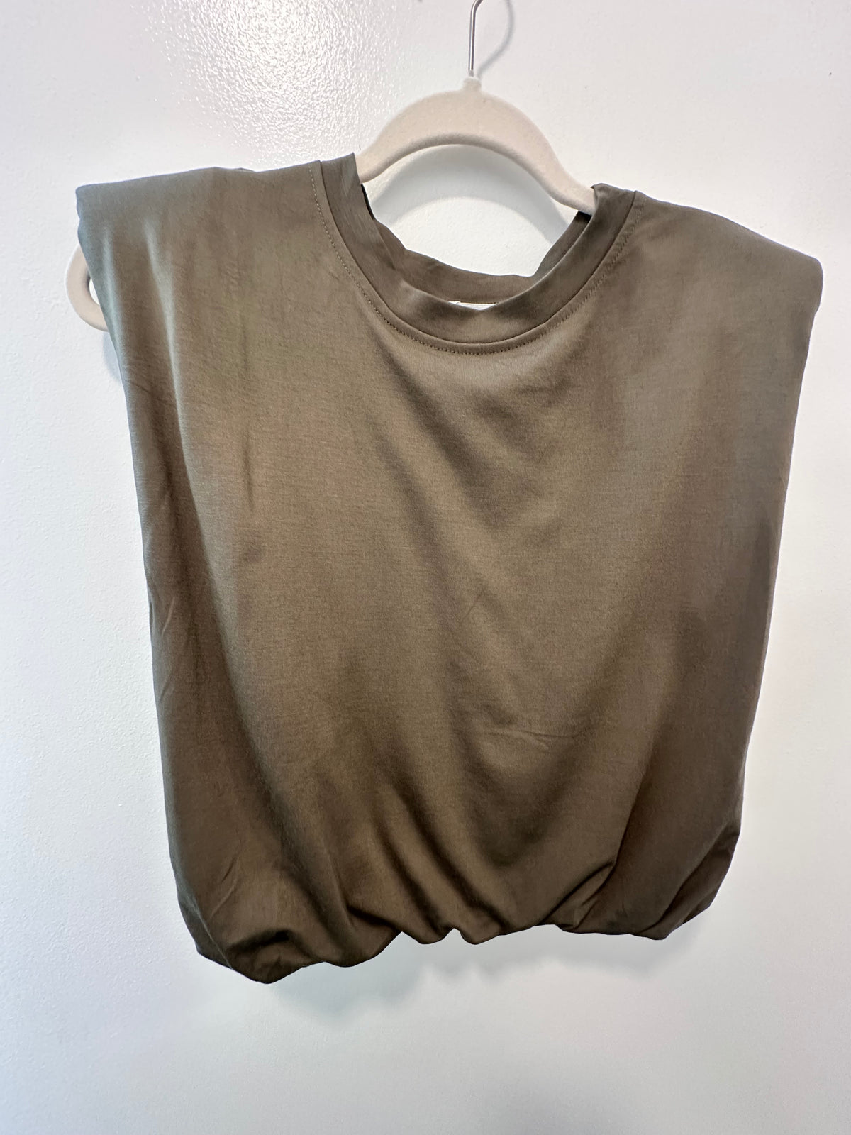 OLIVE BUBBLE TOP