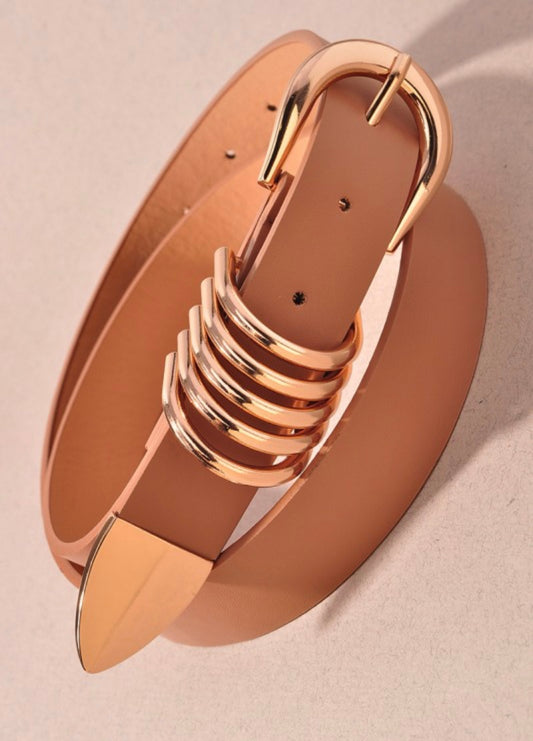 Stack D Ring Metal Belt