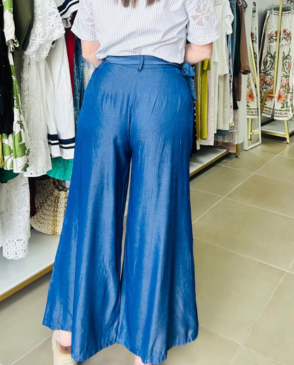 Denim Blue loose Pants