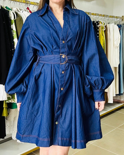 Denim Long sleeve Dress
