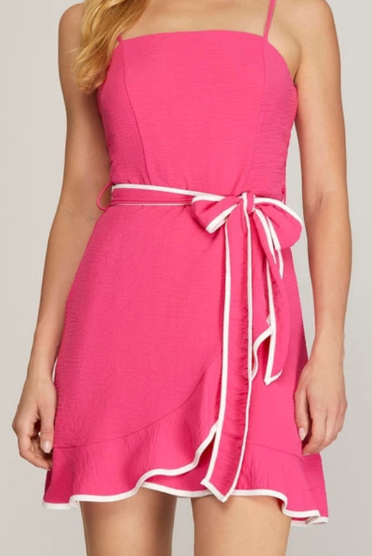 Pink  Ruffle Dress