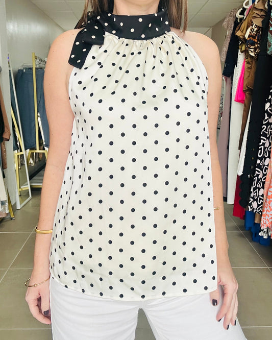 Halter Polka Dots Top