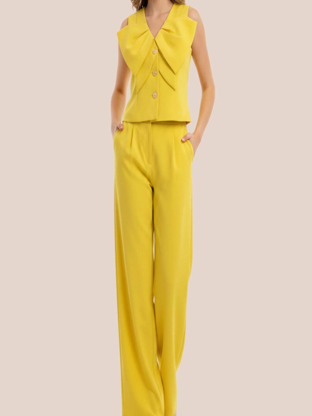 Lime  Gold Buttons Set  by Gracia