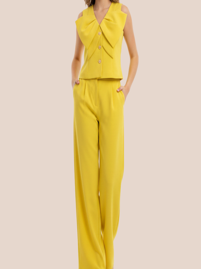 Lime  Gold Buttons Set  by Gracia