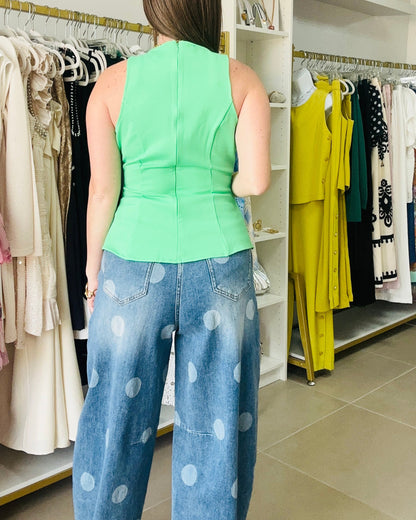 The Luxe Green Top