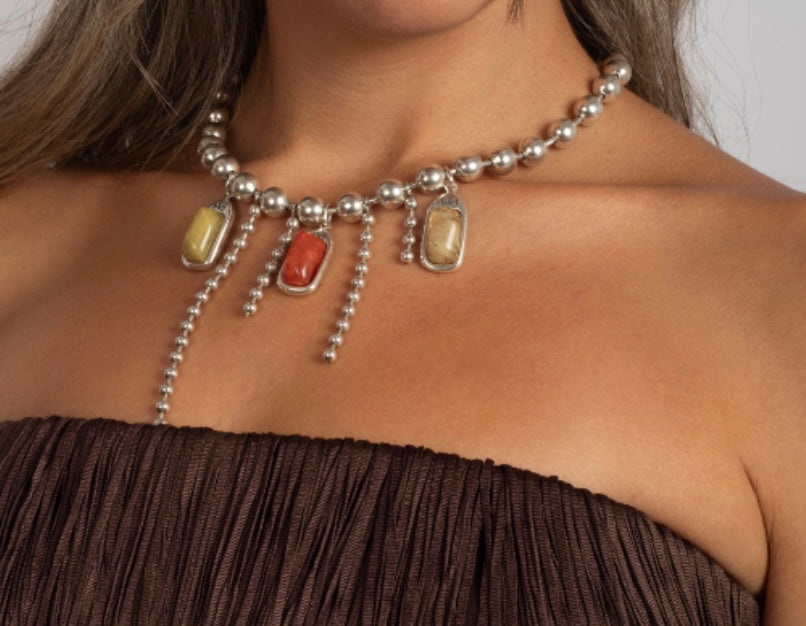 Aurora Silver Necklace