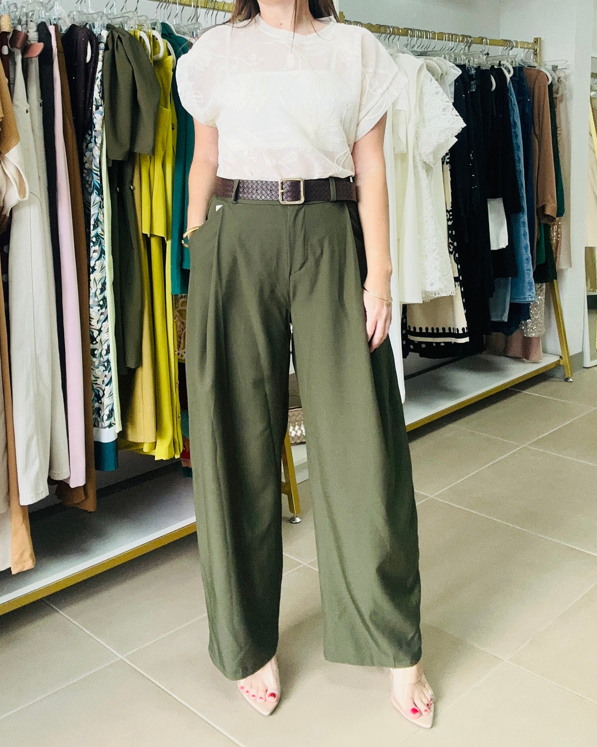 OLIVE LUXE PANTS