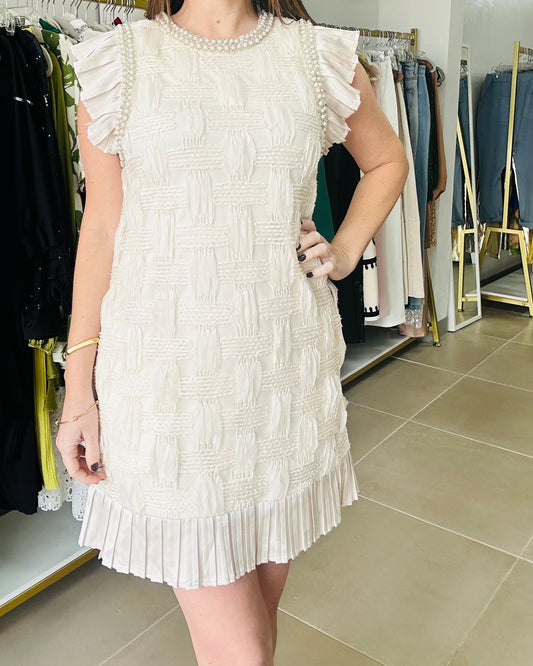 Ivory /champagne Pearls Dress