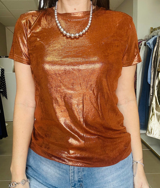 Rust Metallic Shirt