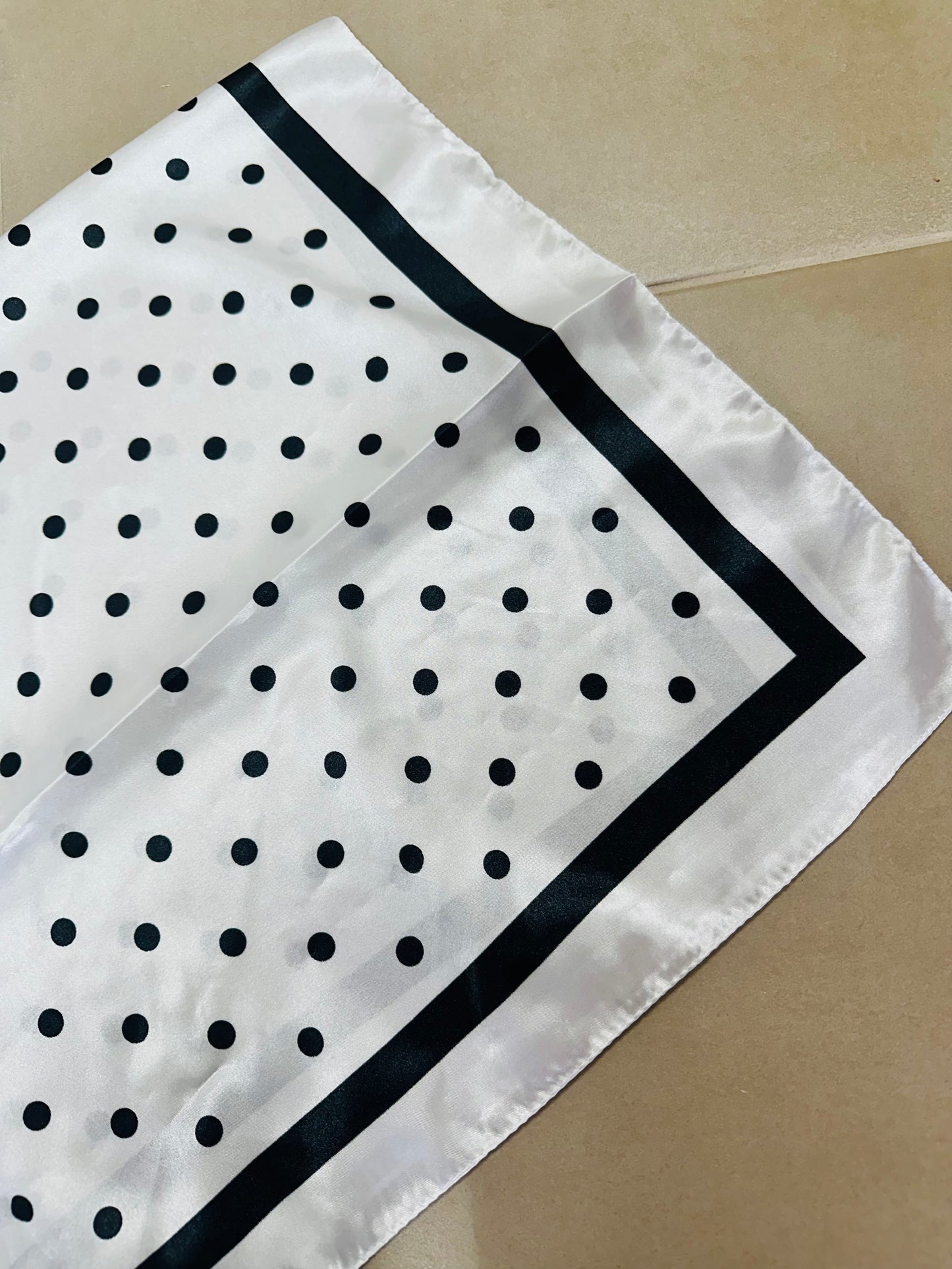 Polka Dots B&W Scarf