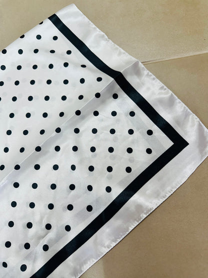 Polka Dots B&W Scarf