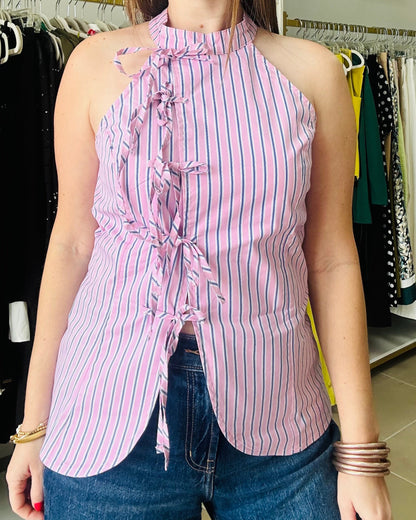 Pink Multi Bow Top