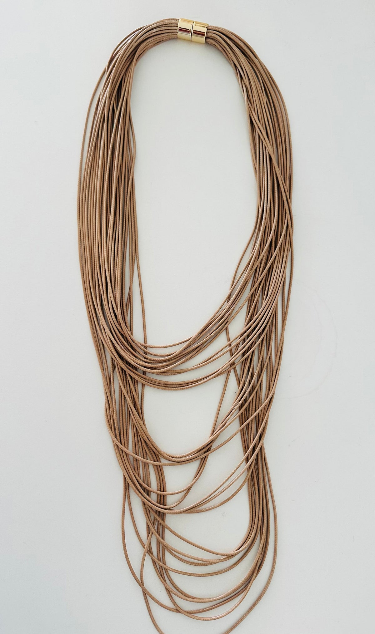 Long Multi Layers Cord Necklace