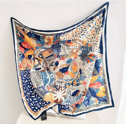 Blue Print Scarf