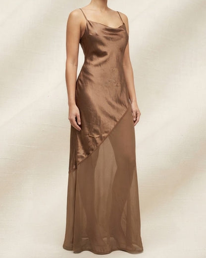 Bronze Maxi Dress