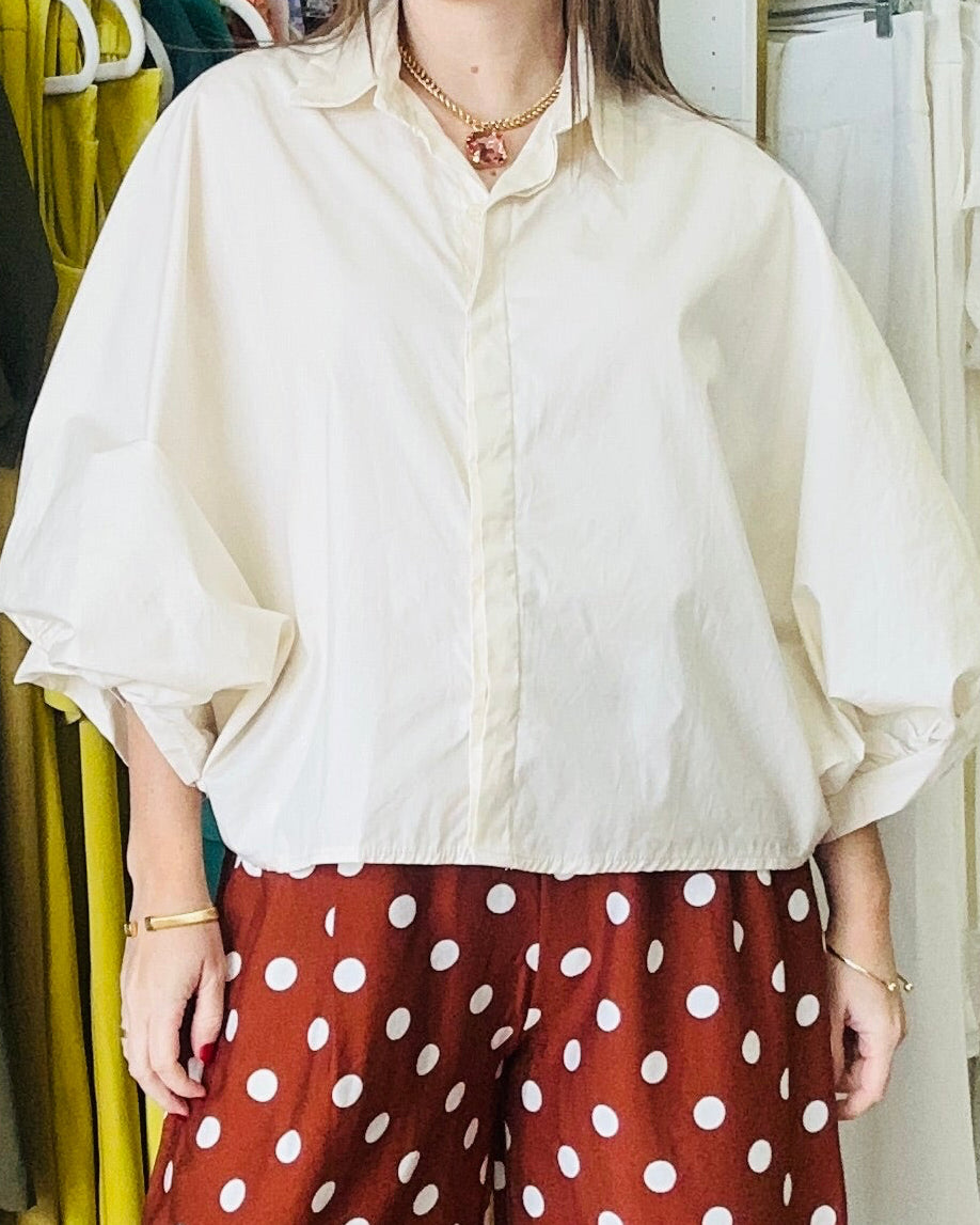 Ivory Button One size Top