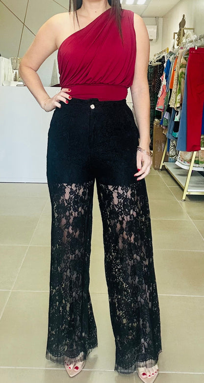 Black Lace Pants