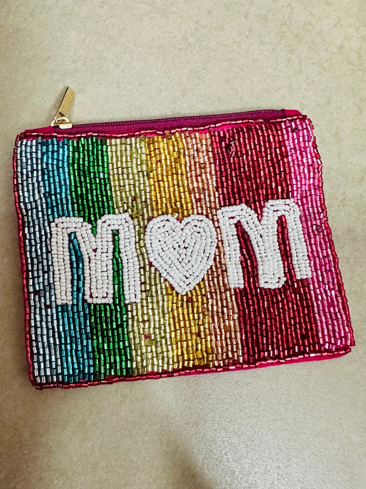 Stripe MOM Coin Purse