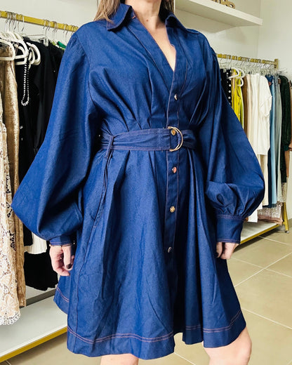 Denim Long sleeve Dress