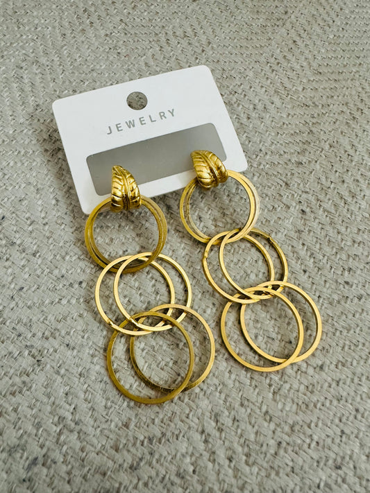 Gold Plated long Earrings