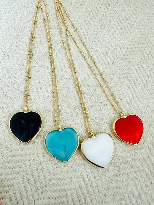 Murano Heart (small) Chain Necklace