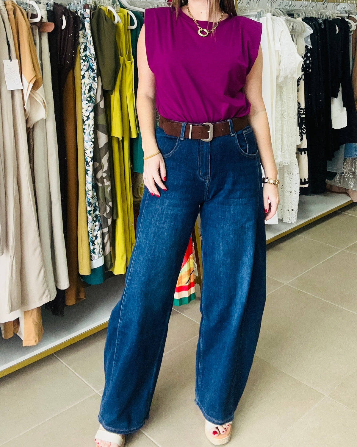 Italy Barrel Jeans