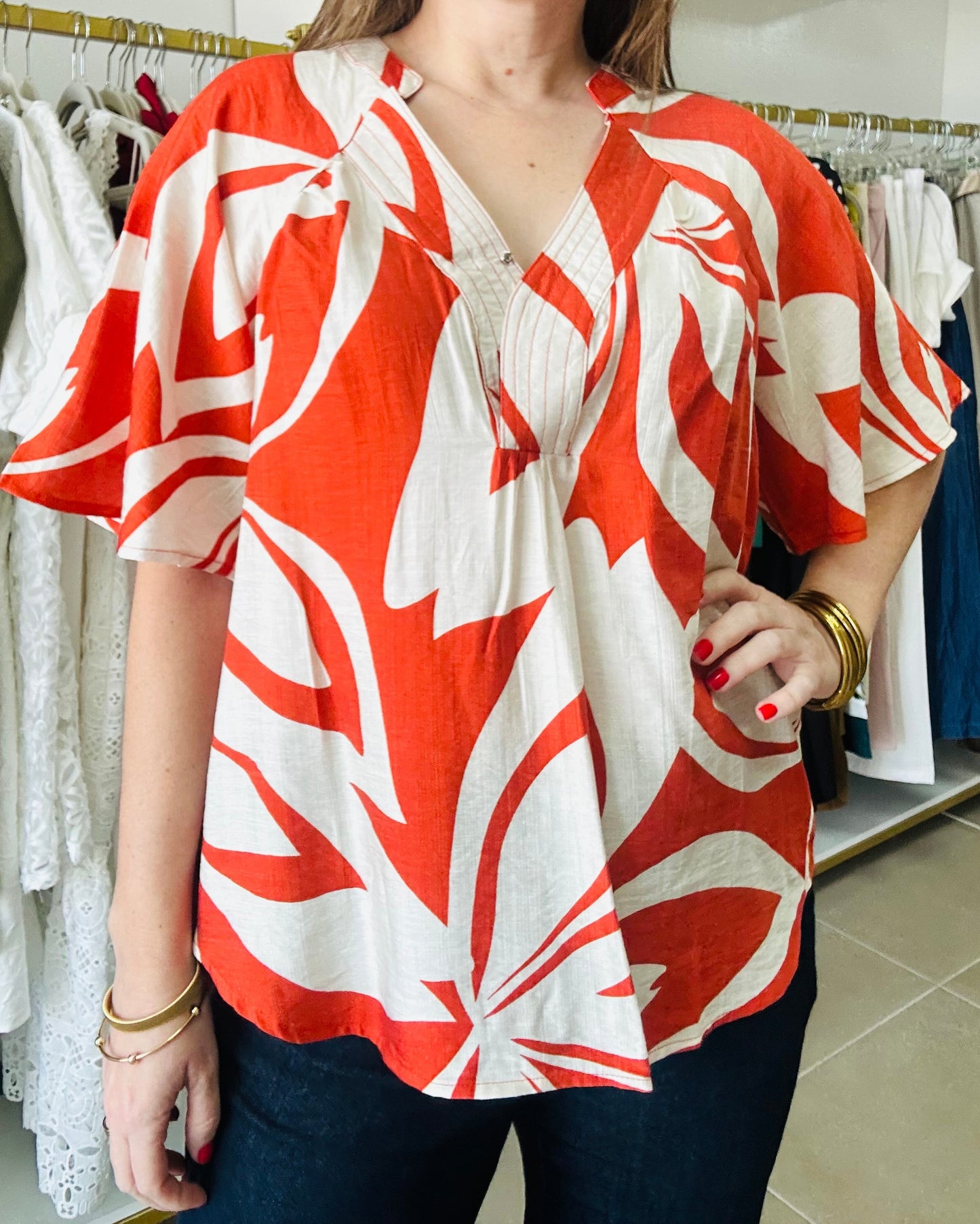Sunset Terracotta Top