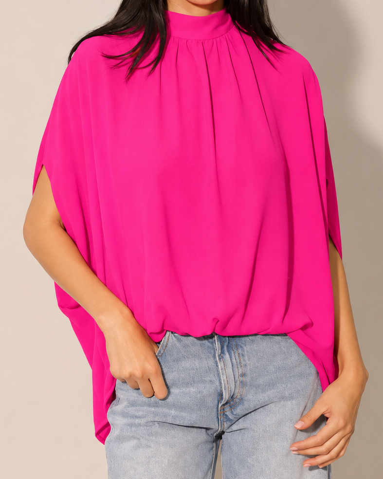 Hot Pink Caftan Top