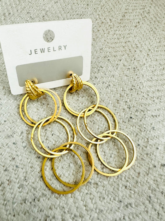 Gold Plated long Earrings