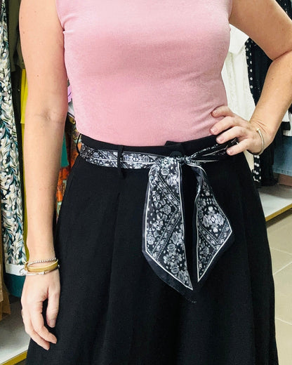Bandana Black  Palazzo Pants