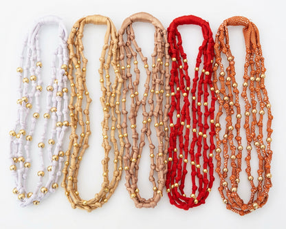 Golden Knot Elastic Necklace