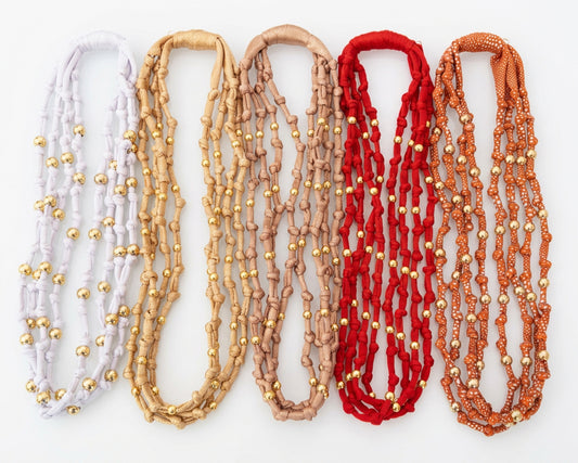 Golden Knot Elastic Necklace