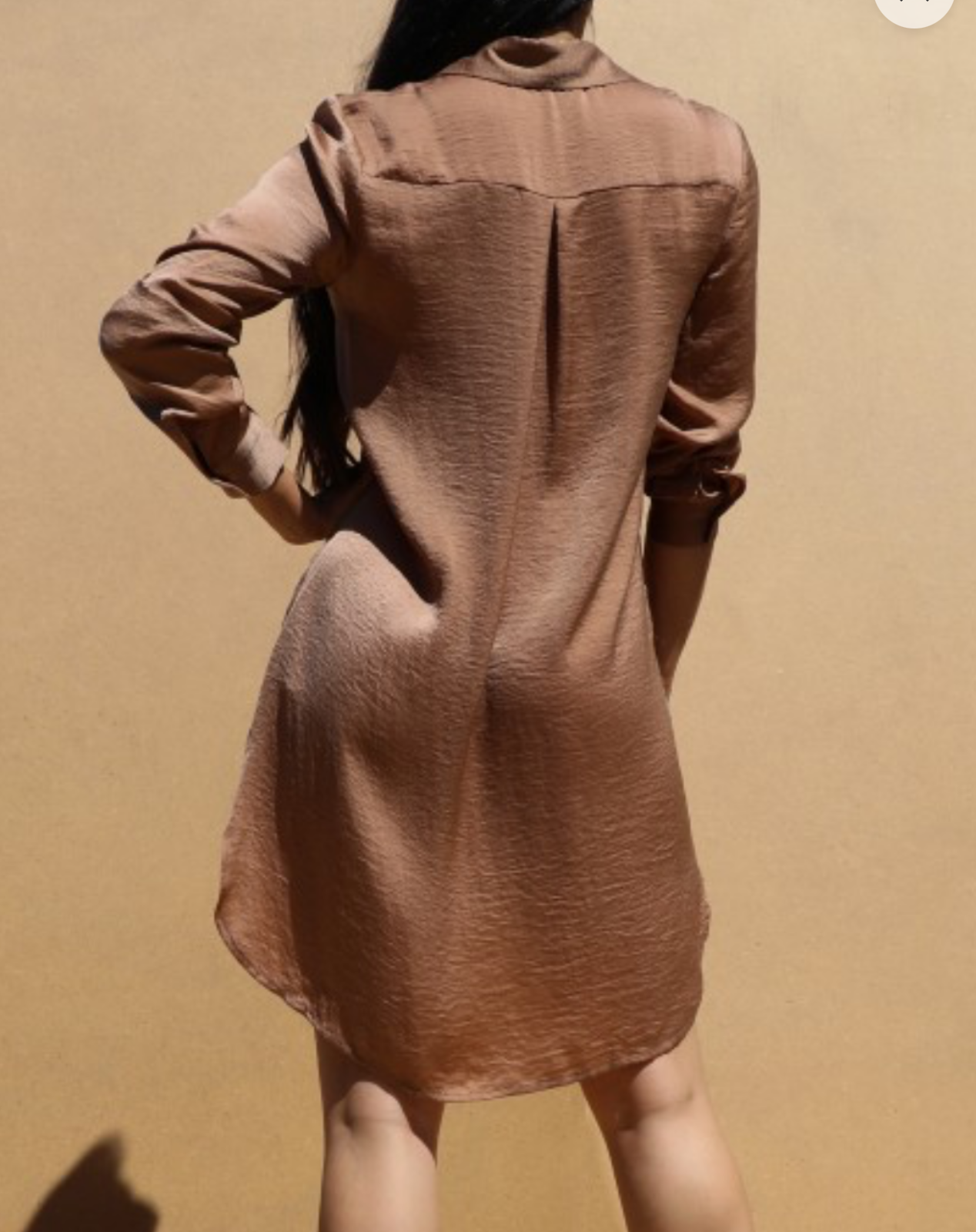 Latte Sequin Dress Shirt