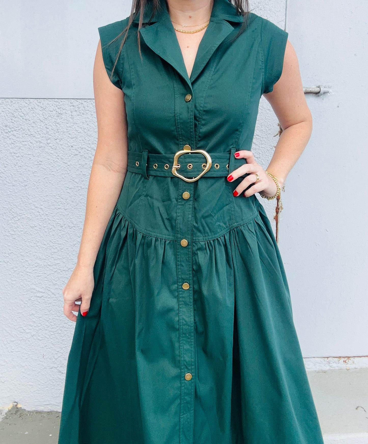 Laila Green Maxi Dress