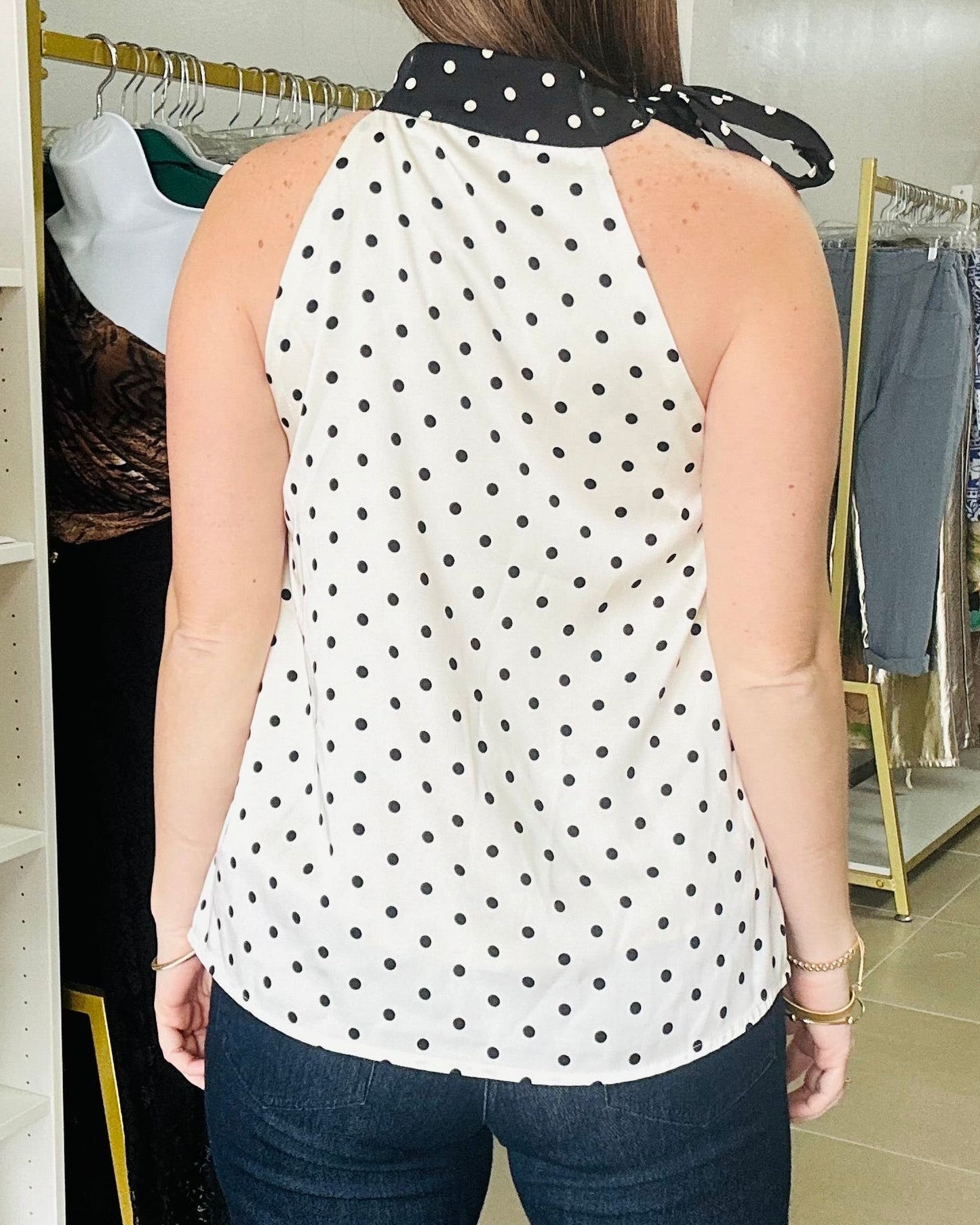 Halter Polka Dots Top