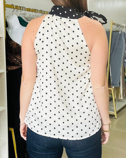 Halter Polka Dots Top