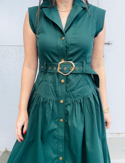 Laila Green Maxi Dress