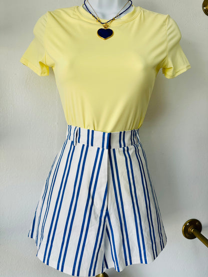 Blue Striped Short