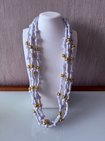 Golden Knot Elastic Necklace