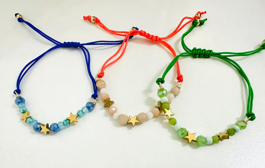 Stars cord bracelet