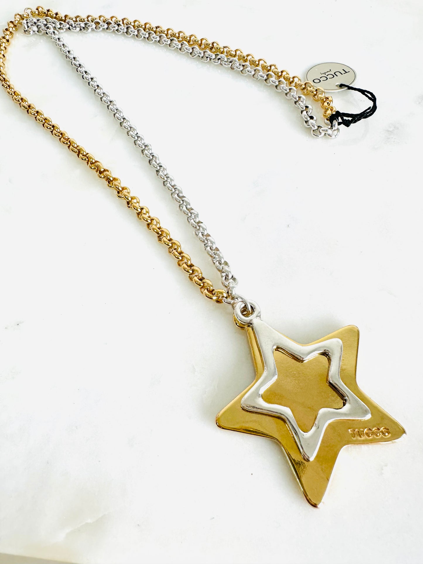 Tucco double Star Long Necklace