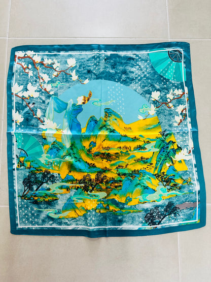 Blue Print Scarf ( Multi use)