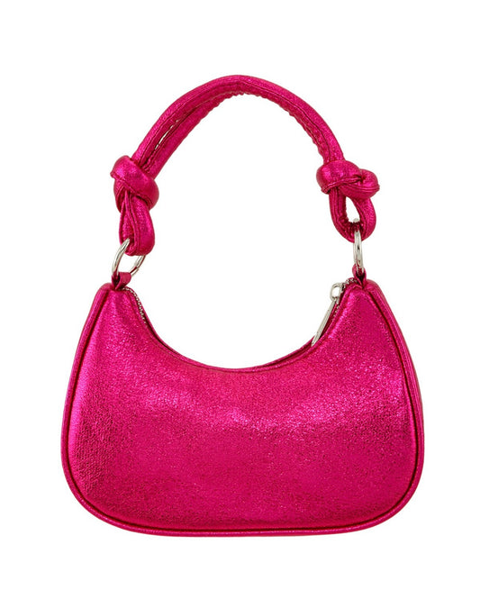 Round shape sparkle  handbag