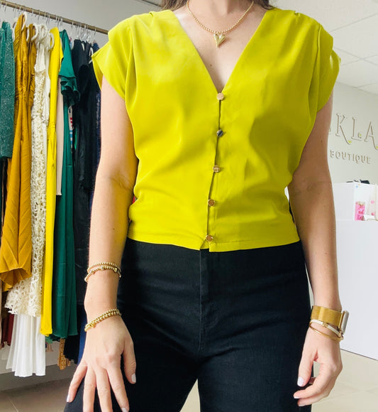 Lime short sleeve Top